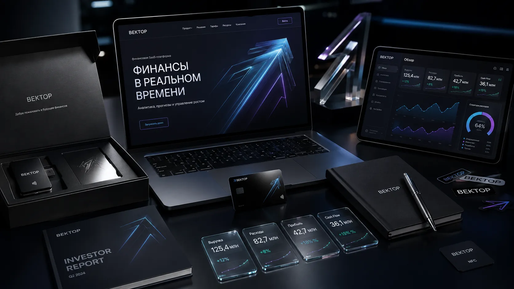 Создание сайта для финтех-компании — пример 2
